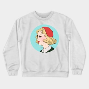 Carol -Blue Crewneck Sweatshirt